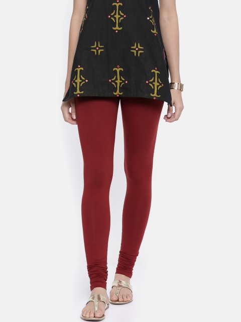 

Bitz Maroon Women Churidar Length Leggings