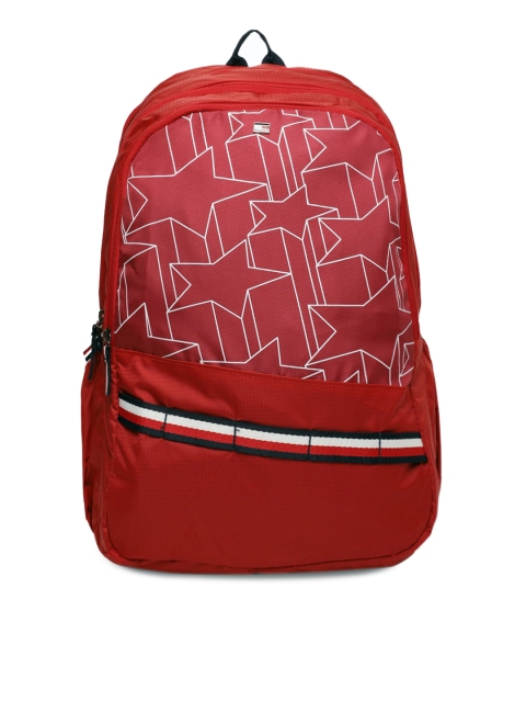 

Tommy Hilfiger Unisex Red Printed Backpack