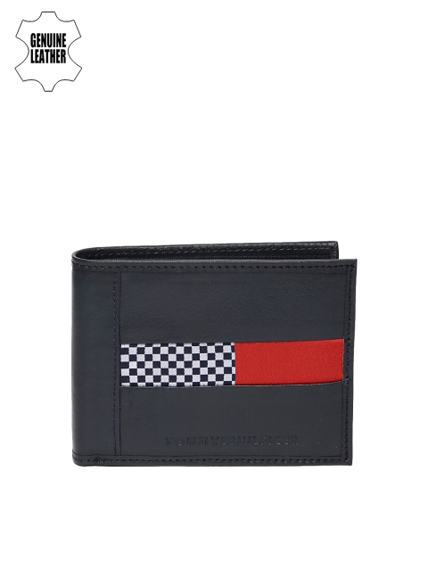 

Tommy Hilfiger Men Navy Blue Solid Two Fold Wallet