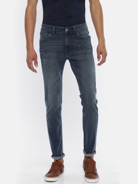 

U.S. Polo Assn. Denim Co. Men Blue Skinny Fit Mid-Rise Clean Look Stretchable Jeans
