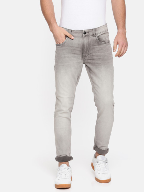 

U.S. Polo Assn. Denim Co. Men Charcoal Slim Fit Mid-Rise Clean Look Stretchable Jeans