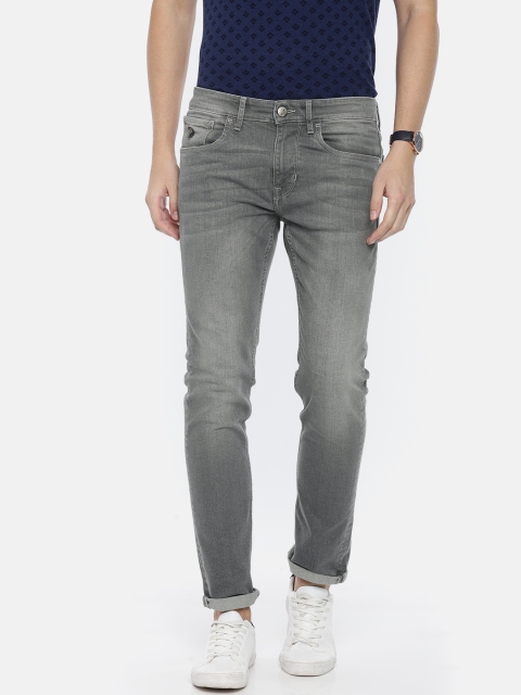 

U.S. Polo Assn. Denim Co. Men Grey Regallo Skinny Fit Mid-Rise Jeans