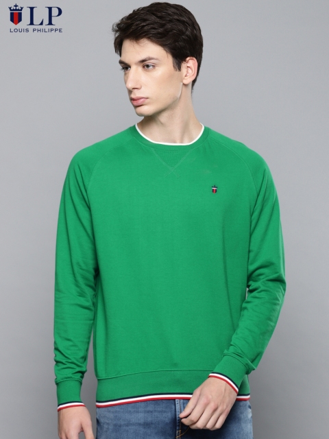 

Louis Philippe Sport Men Green Solid Sweatshirt