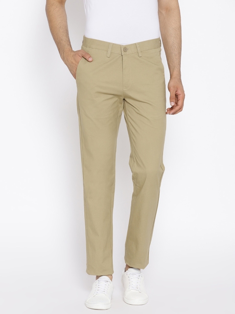 

Octave Men Khaki Regular Fit Printed Trousers