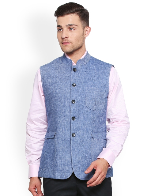 

Van Heusen Sport Blue Slim Fit Nehru Jacket