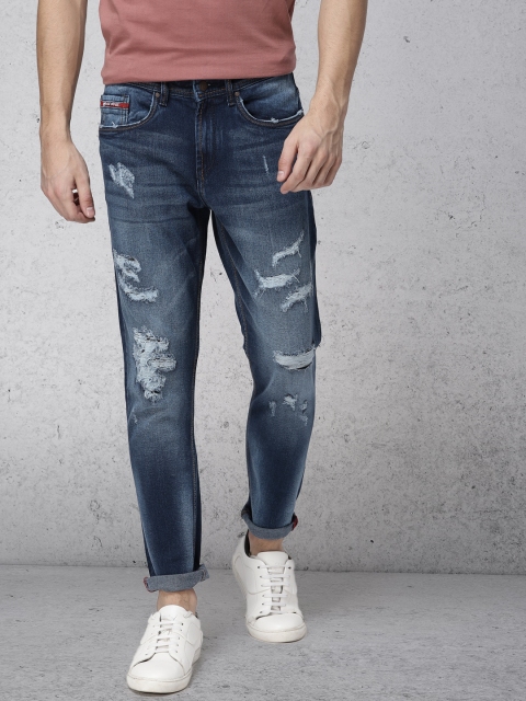 

Ecko Unltd Men Blue Tapered Fit Mid-Rise Mildly Distressed Stretchable Jeans