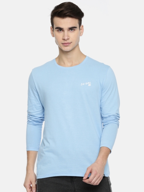 

Ecko Unltd Men Blue Solid Round Neck T-shirt