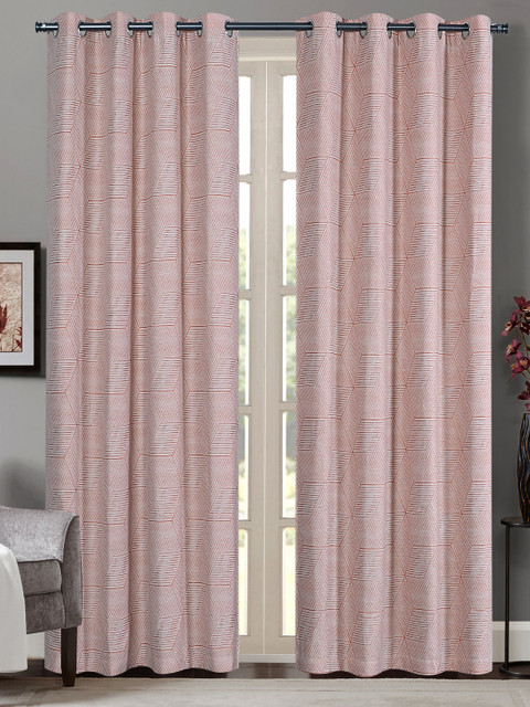 

Deco Window Pink Set of 2 Black Out Door Curtains
