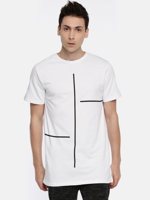 

SKULT by Shahid Kapoor Men White Printed Round Neck T-shirt