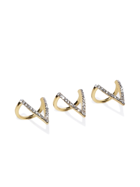 

Pipa Bella Set of 3 Gold-Toned Rings