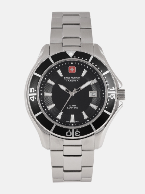 

SWISS MILITARY Men Black Analogue Watch 06-5296.04.007