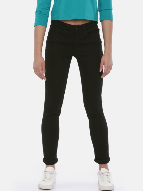 

Lee Women Black Super Skinny Fit Mid-Rise Clean Look Jeans