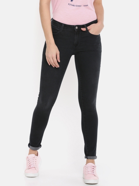 

Lee Women Black Jegging Super Skinny Fit Mid-Rise Clean Look Jeans