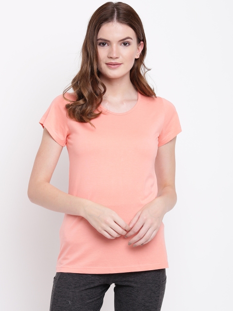 

Kanvin Peach-Coloured Lounge T-shirt MJKSS107O
