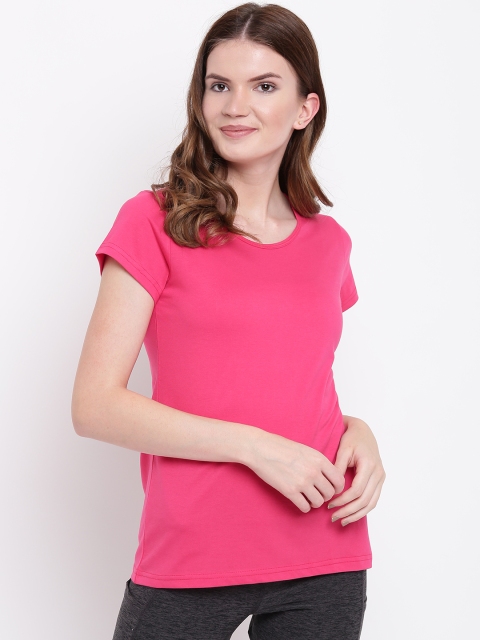 

Kanvin Pink Solid Lounge T-shirt MJKSS107R