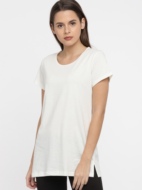

Kanvin Women Off-White Lounge T-shirt MJKSS108G