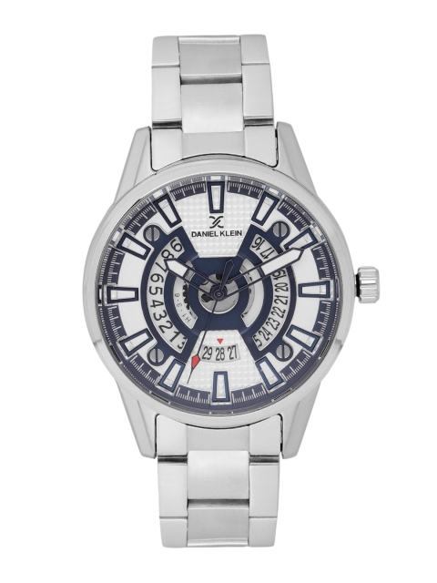 

Daniel Klein Men Silver-Toned & Navy Analogue Watch DK11704-2