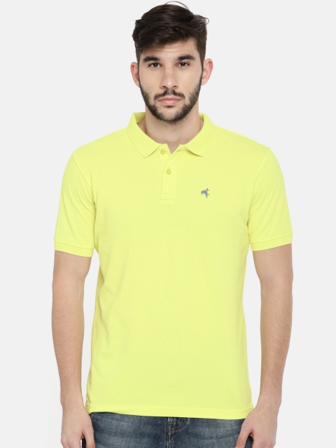 

Wrangler Men Lime Green Solid Polo Collar T-shirt