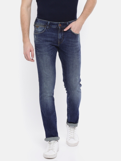 

Wrangler Men Blue Slim Fit Low-Rise Clean Look Stretchable Jeans