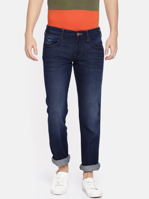 

Wrangler Men Blue Regular Fit Low-Rise Clean Look Jeans