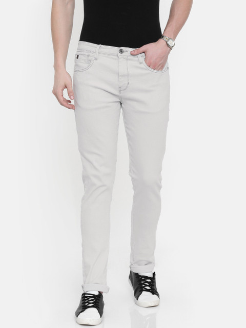 

Wrangler Men Grey Slim Fit Mid-Rise Clean Look Stretchable Jeans