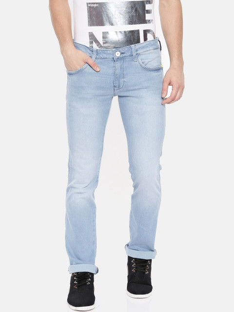 

Wrangler Men Blue Slim Fit Low-Rise Jeans
