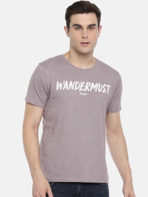 

Wrangler Men Grey Solid Round Neck T-shirt
