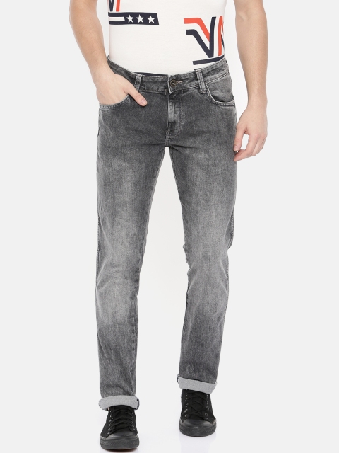 

Wrangler Men Grey Slim Fit Low-Rise Clean Look Stretchable Jeans