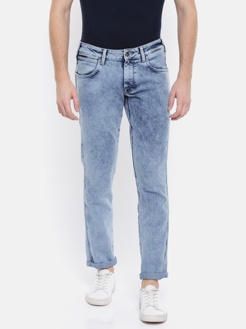 

Wrangler Men Blue Regular Fit Low-Rise Clean Look Stretchable Jeans