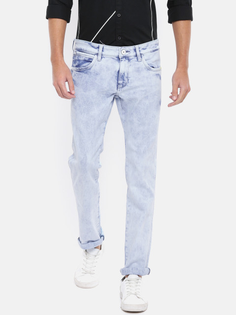

Wrangler Men Blue Slim Fit Low-Rise Clean Look Stretchable Jeans