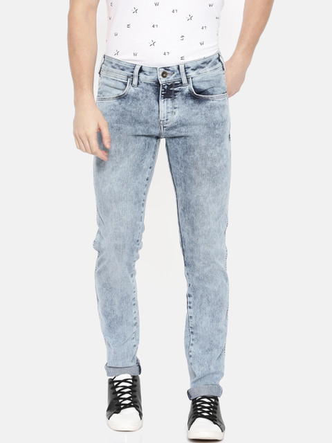 

Wrangler Men Blue Vegas Skinny Fit Low-Rise Clean Look Stretchable Jeans