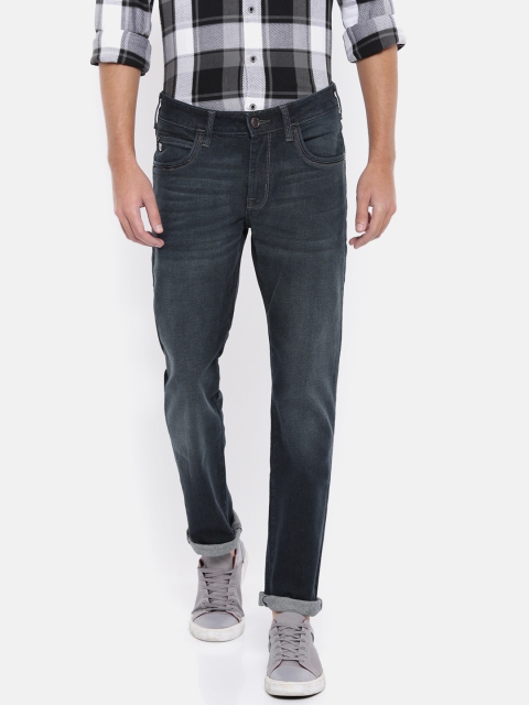 

Wrangler Men Blue Slim Fit Low-Rise Clean Look Stretchable Jeans