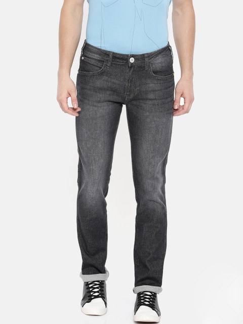 

Wrangler Men Grey Slim Fit Low-Rise Clean Look Stretchable Jeans