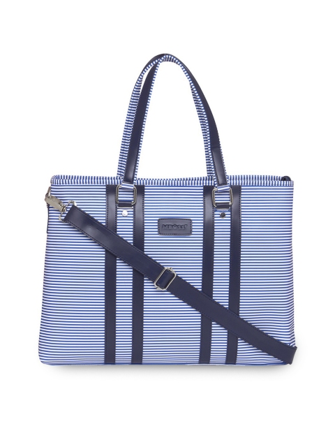 

MBOSS Unisex Blue Striped Laptop Bag