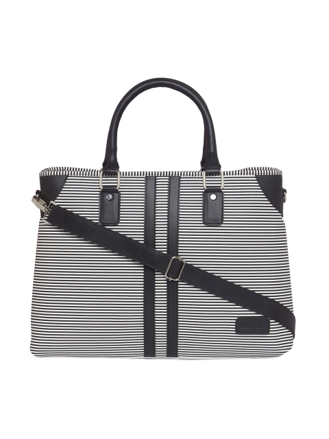 

MBOSS Black & White Striped Laptop Bag
