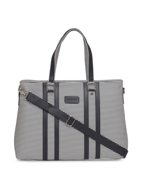 

MBOSS Black & White Striped Laptop Bag
