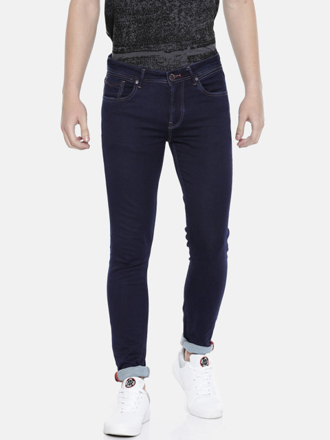 

Killer Men Navy Blue Dunn Skinny Fit Mid-Rise Clean Look Stretchable Jeans
