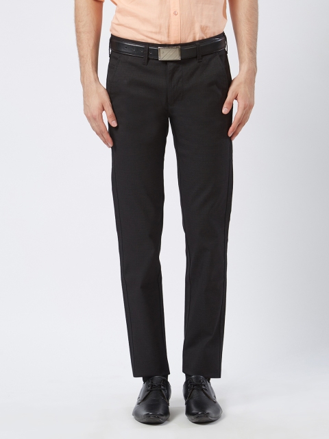

Killer Men Black Slim Fit Solid Formal Trousers