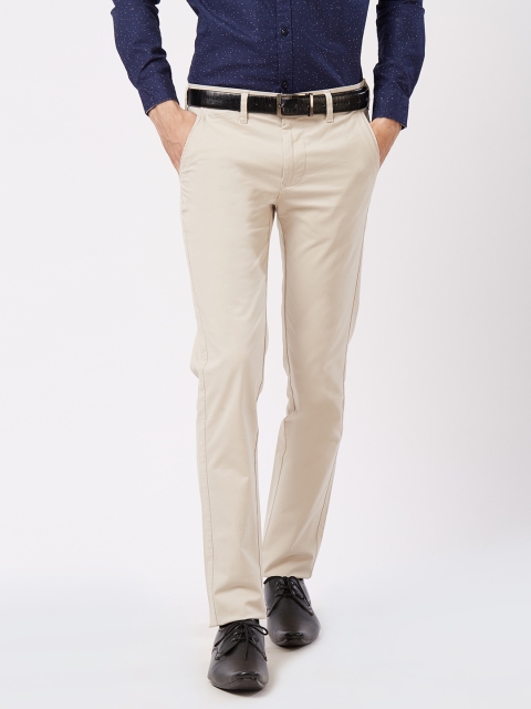 

Killer Men Beige Comfort Slim Fit Solid Regular Trousers