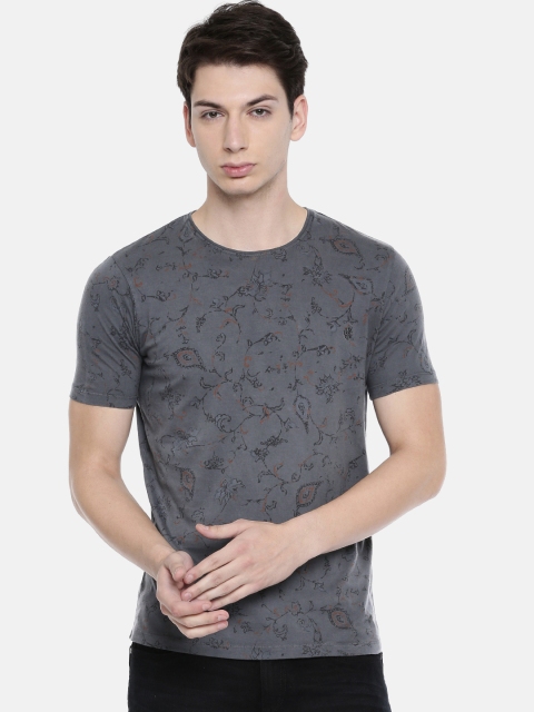 

Killer Men Grey Printed Round Neck T-shirt