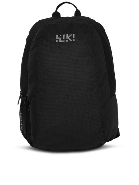 

Wildcraft Unisex Black Proton Solid Backpack