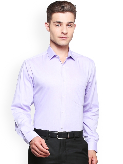 

Van Heusen Men Lavender Regular Fit Solid Formal Shirt