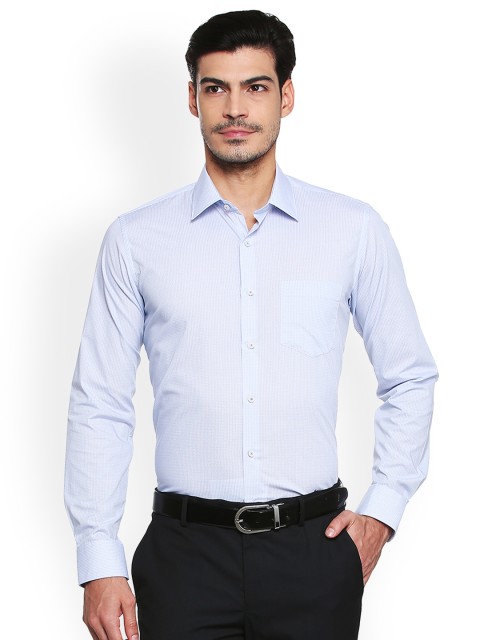

Van Heusen Men Blue Slim Fit Printed Formal Shirt
