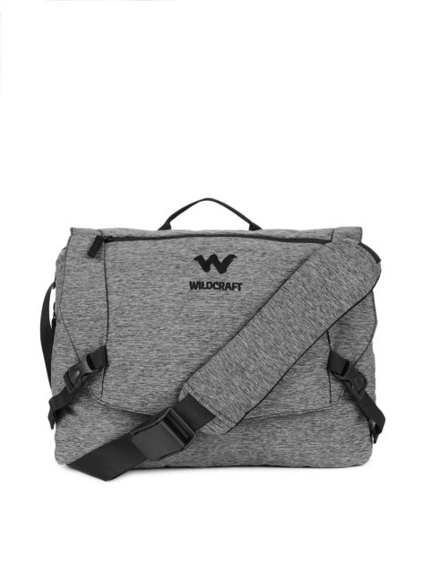 

Wildcraft Unisex Grey Melange & Black Messenger Bag