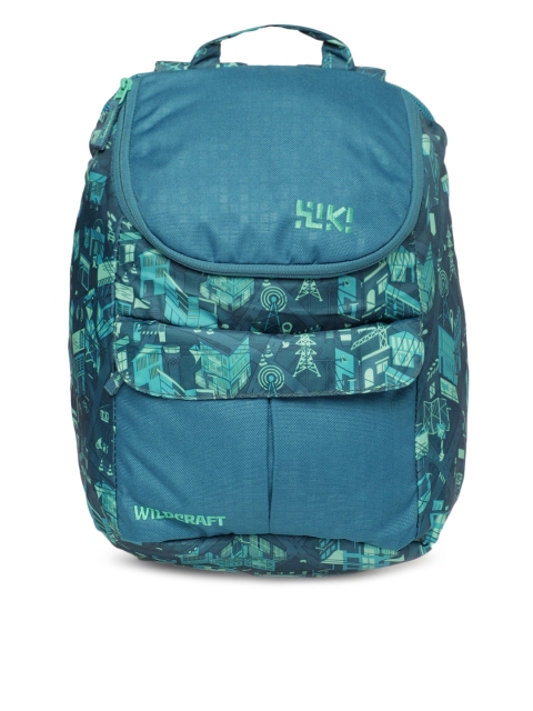 

Wildcraft Unisex Teal Graphic Backpack