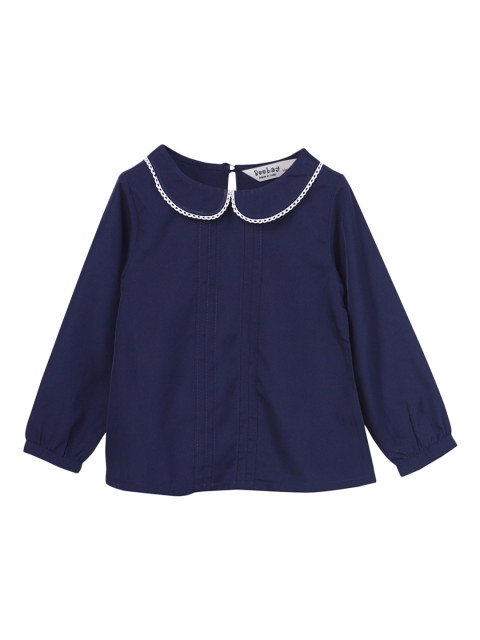 

Beebay Girls Navy Blue Solid Top
