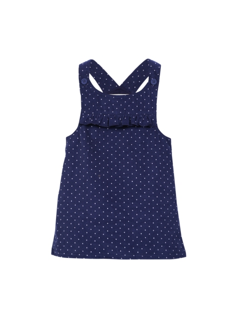 

Beebay Girls Navy Blue Printed A-Line Dress