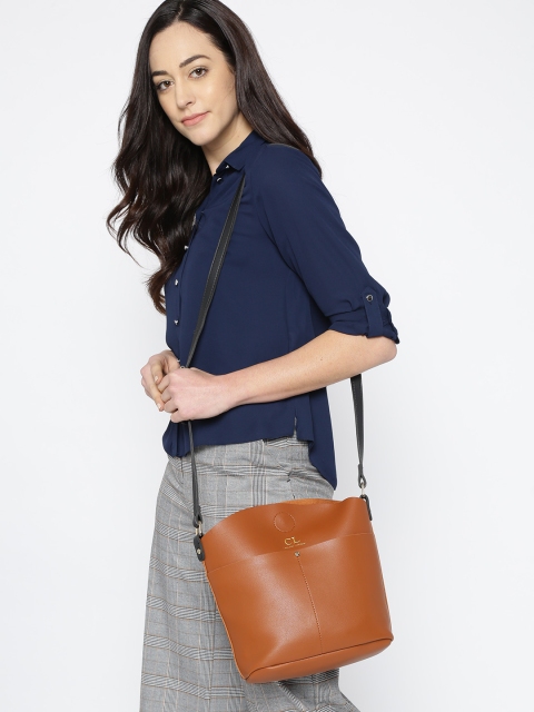 

Carlton London Brown Solid Sling Bag