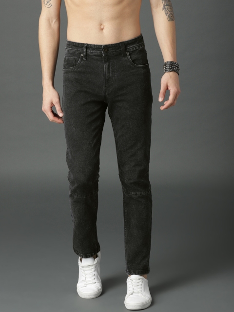 

Roadster Men Black Slim Fit Mid-Rise Clean Look Stretchable Jeans