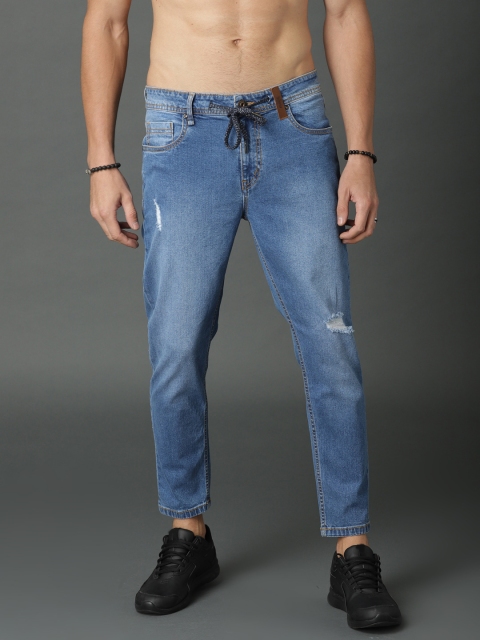 

Roadster Men Blue Slim Fit Mid-Rise Mildly Distressed Stretchable Jeans
